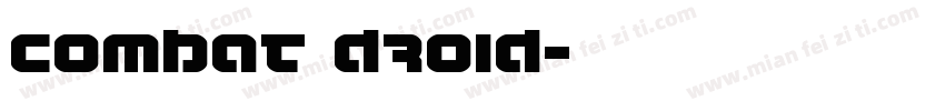Combat Droid字体转换